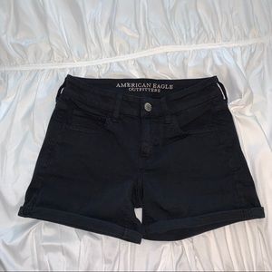 American Eagle black MIDI shorts super stretch
